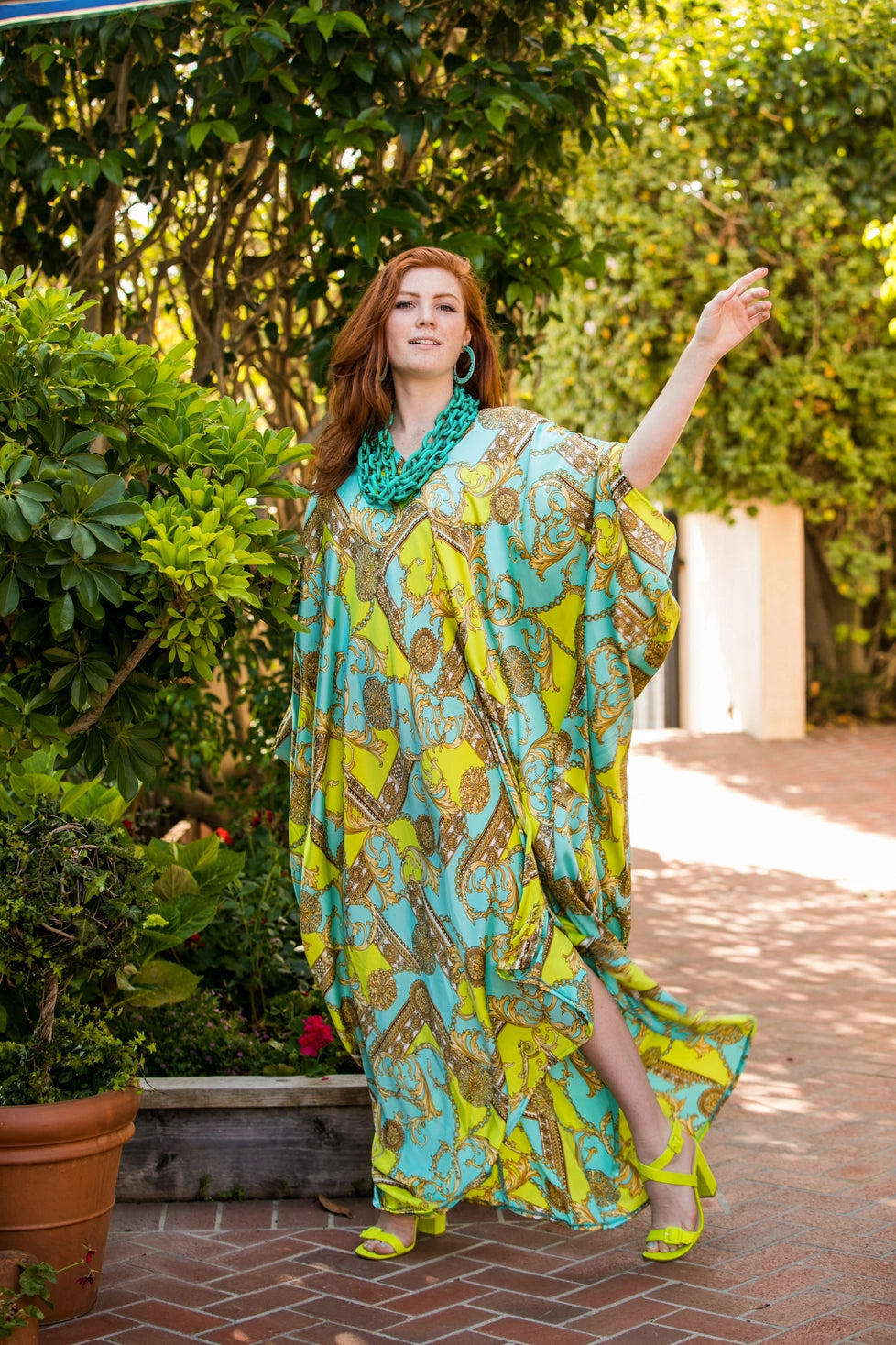 Voglia Blu Caftan Kaftan Dress