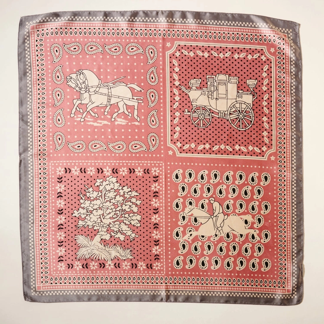 Western Paisley Silk Scarf