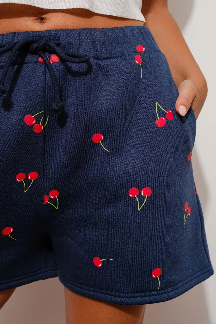 Cherry Babe Sweat Shorts