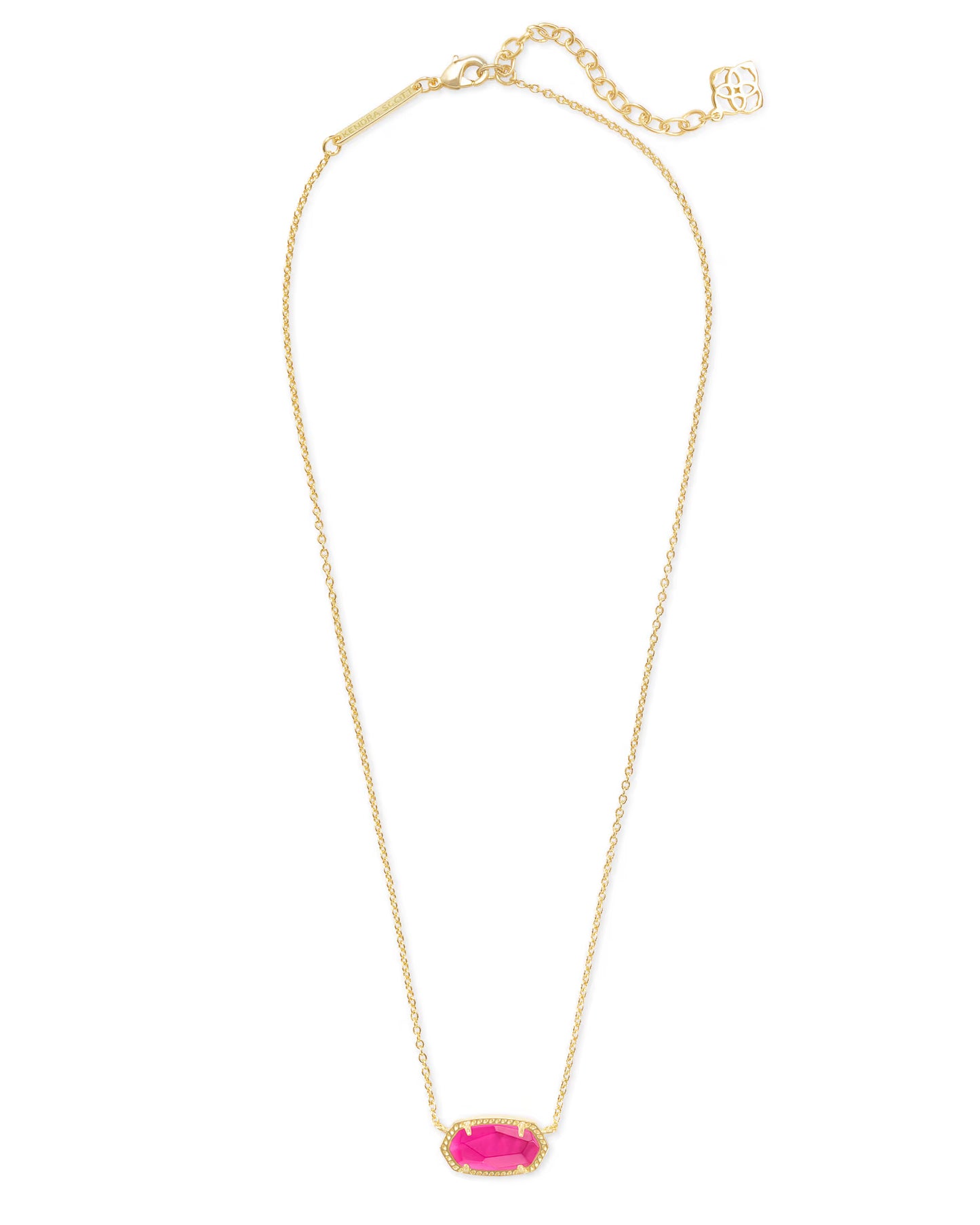 Kendra Scott Elisa Gold Pendant Necklace In Azalea Illusion