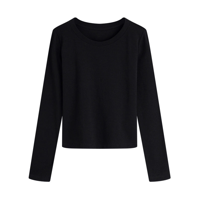 Black Basic Long Sleeve T-Shirt
