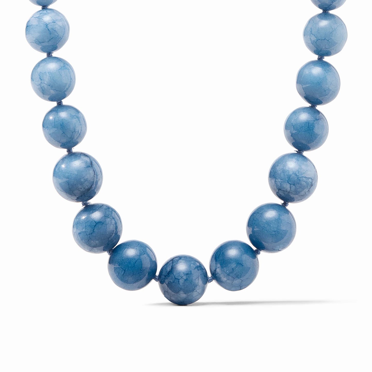 Julie Vos Bonbon Statement Necklace Aqua Aura Blue