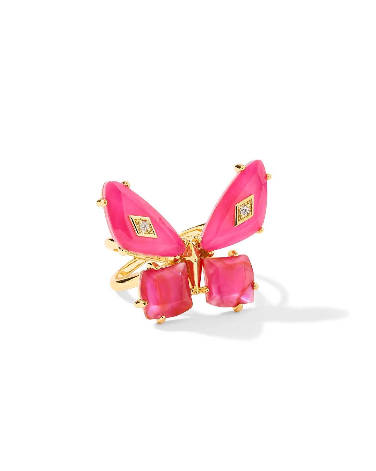 Kendra Scott Butterfly Ring Gold Pink Mix