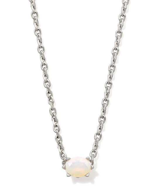Kendra Scott Cailin Crystal Pendant Necklace Champagne Opal Crystal