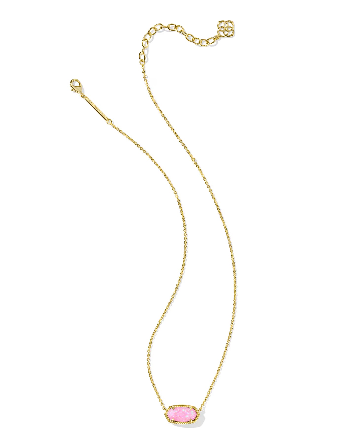 Kendra Scott Gold Pendant Necklace In Carnation Opal