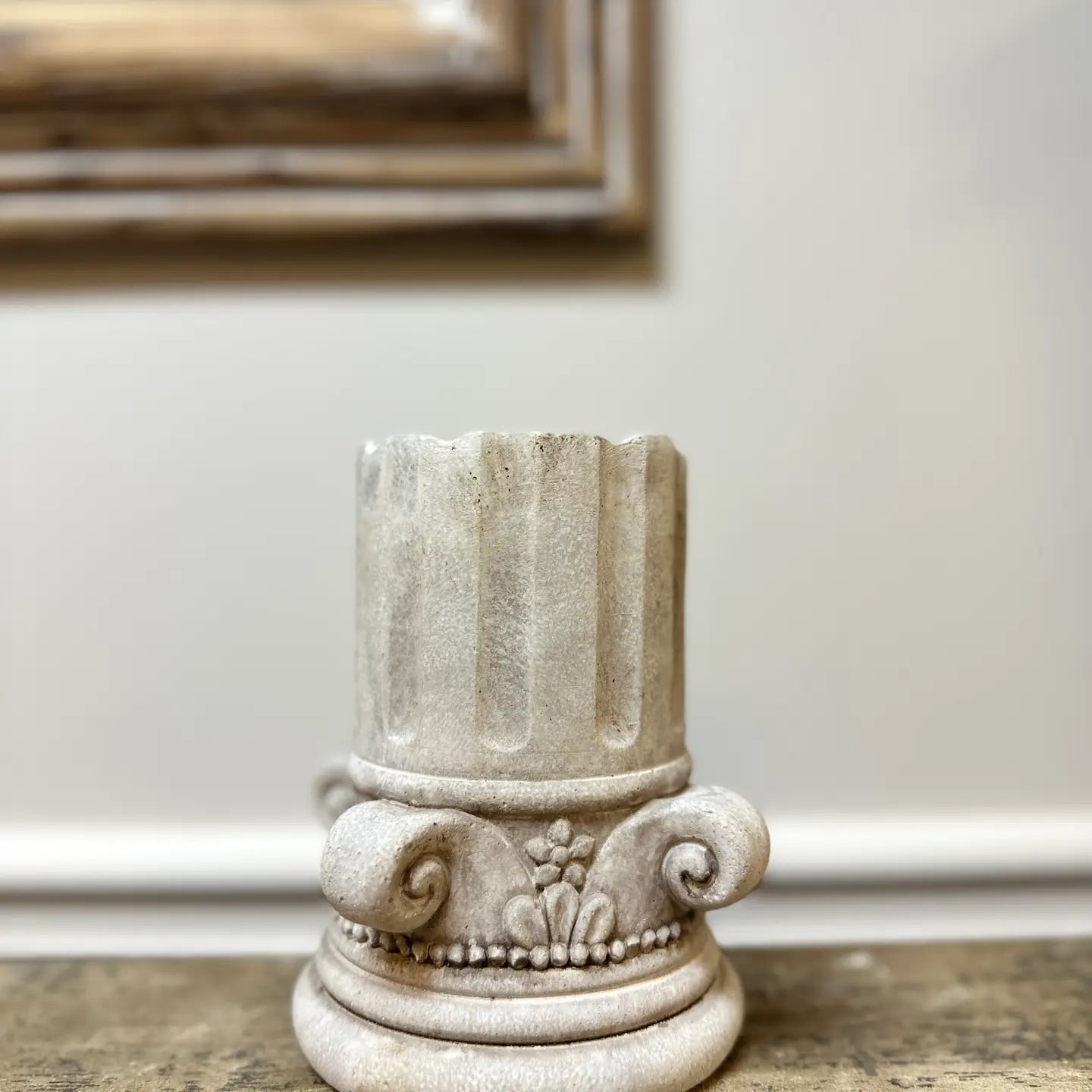 Cement Column Flowerpot Planter