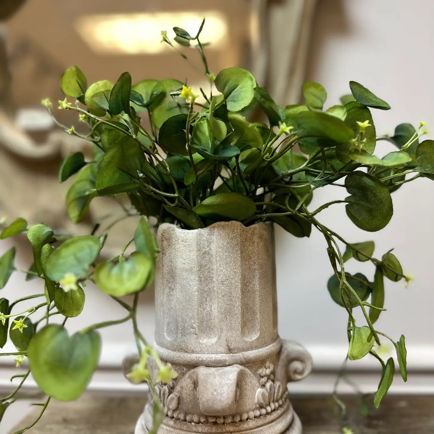 Cement Column Flowerpot Planter