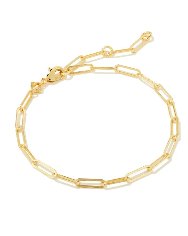 Kendra Scott Courtney Paperclip Bracelet Gold