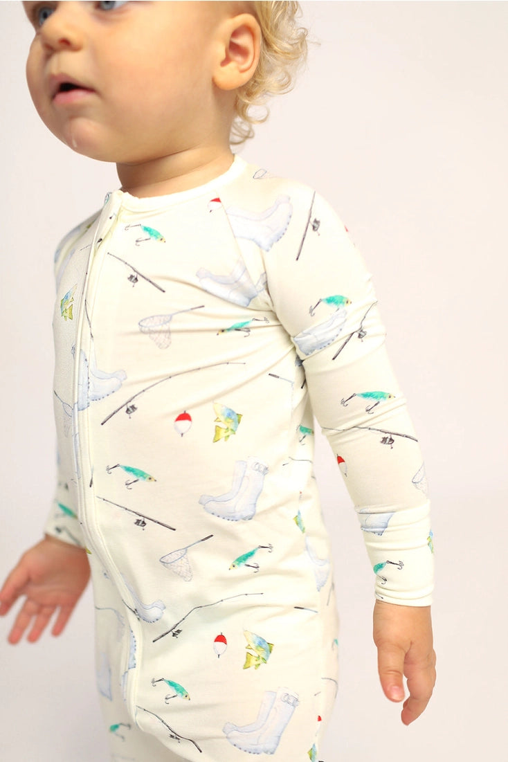 Baby Fishing Double Zipper Bamboo Sleeper