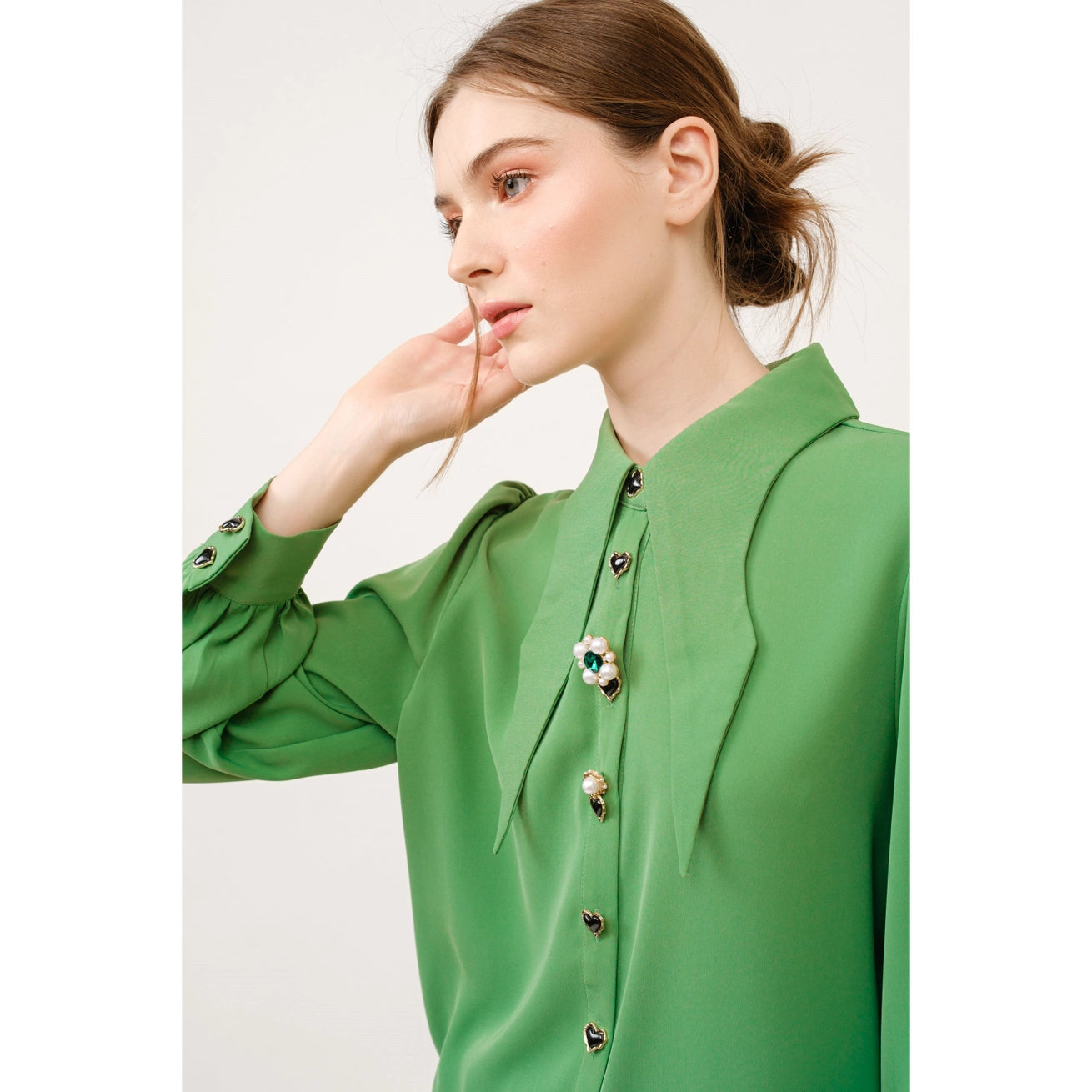 Heart Button Blouse