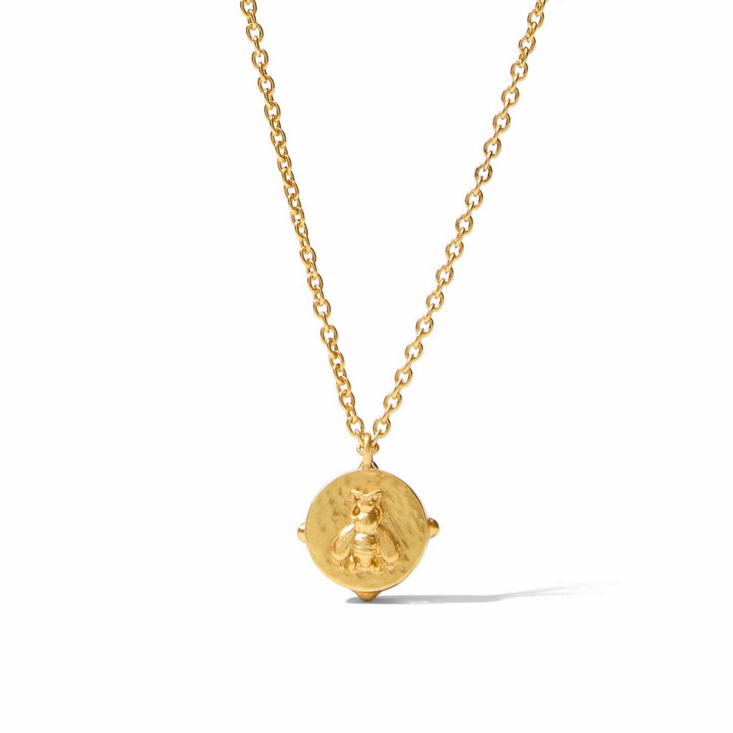 Julie Vos Honeybee Solitaire Necklace in Iridescent Strawberry