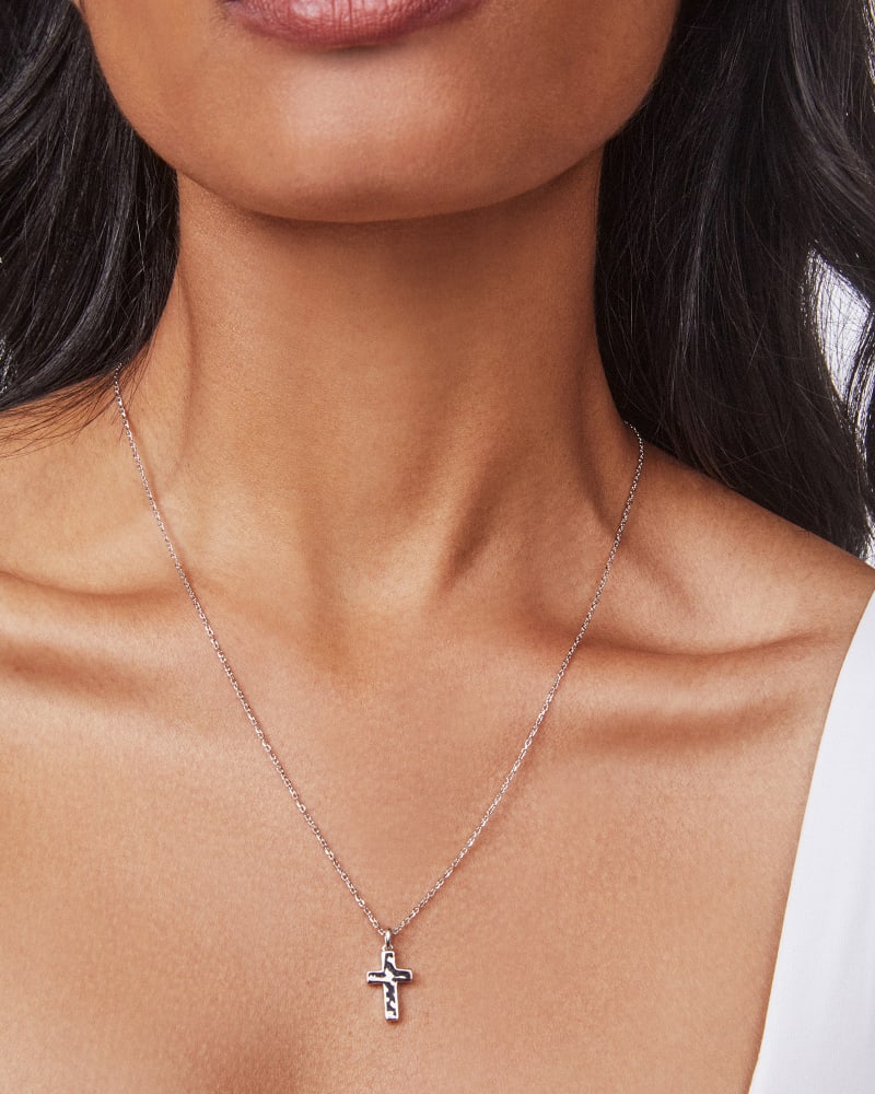 Kendra Scott Silver Cross Pendant Necklace