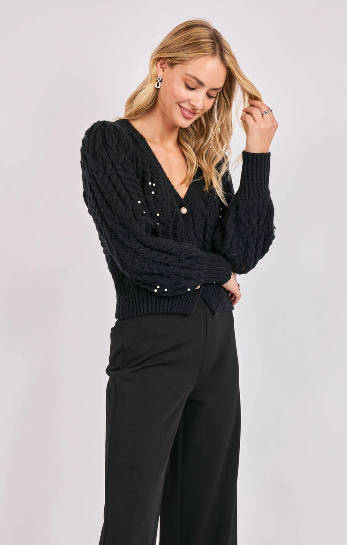 Pearl Embellished Cardigan