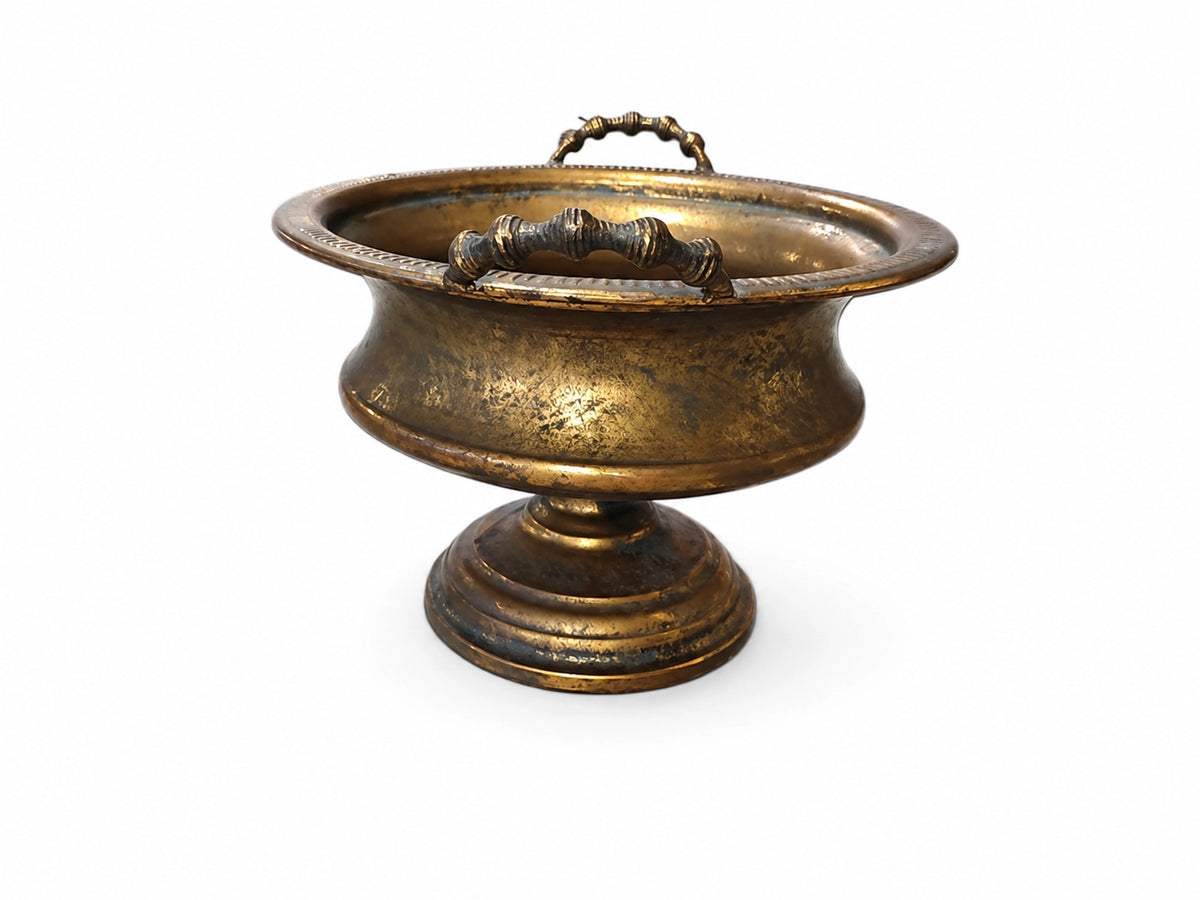 Vintage Style Patina Pedestal Planter