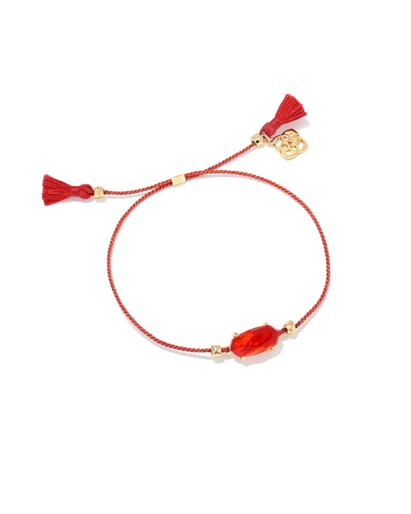 Kendra Scott Everlyne Red Cord Friendship Bracelet in Red Illusion