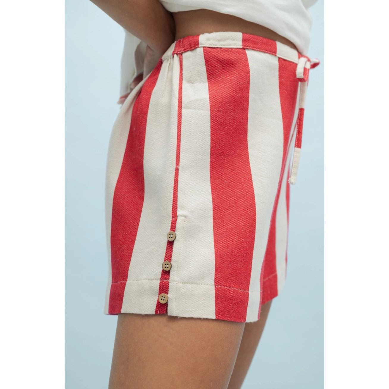 Red Striped Shorts