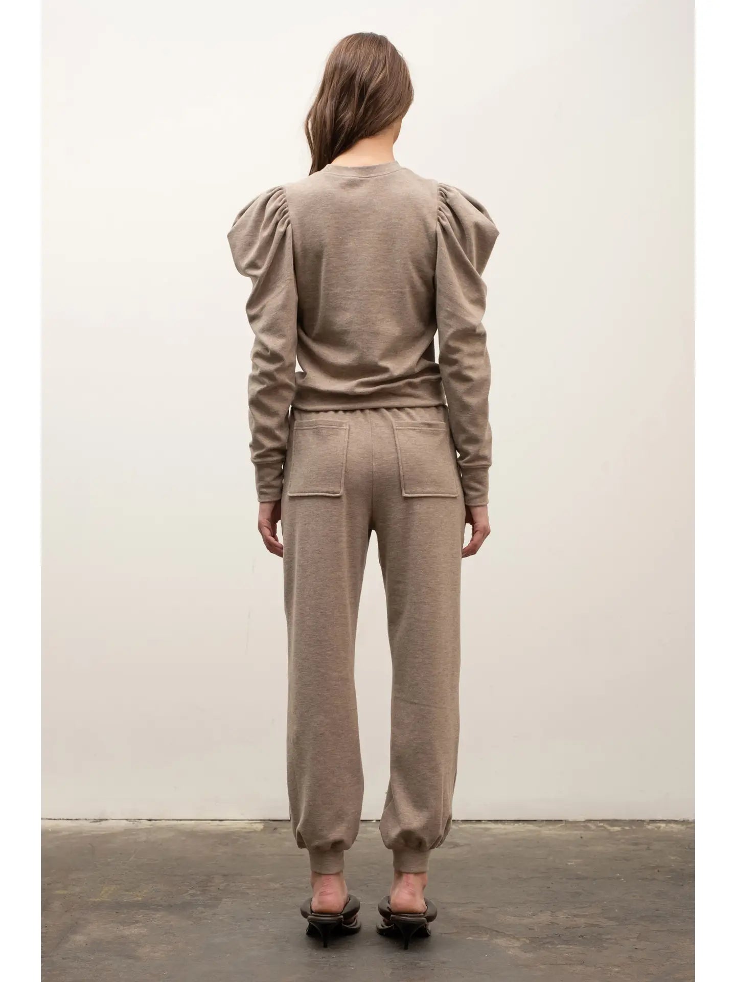 Light Mocha Tassled Joggers