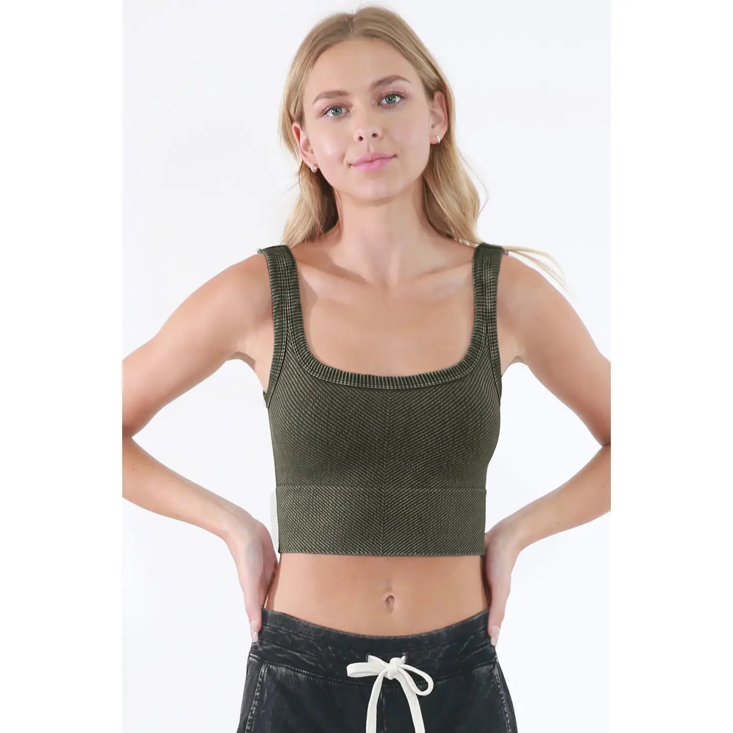 Vintage Stretch Crop Top