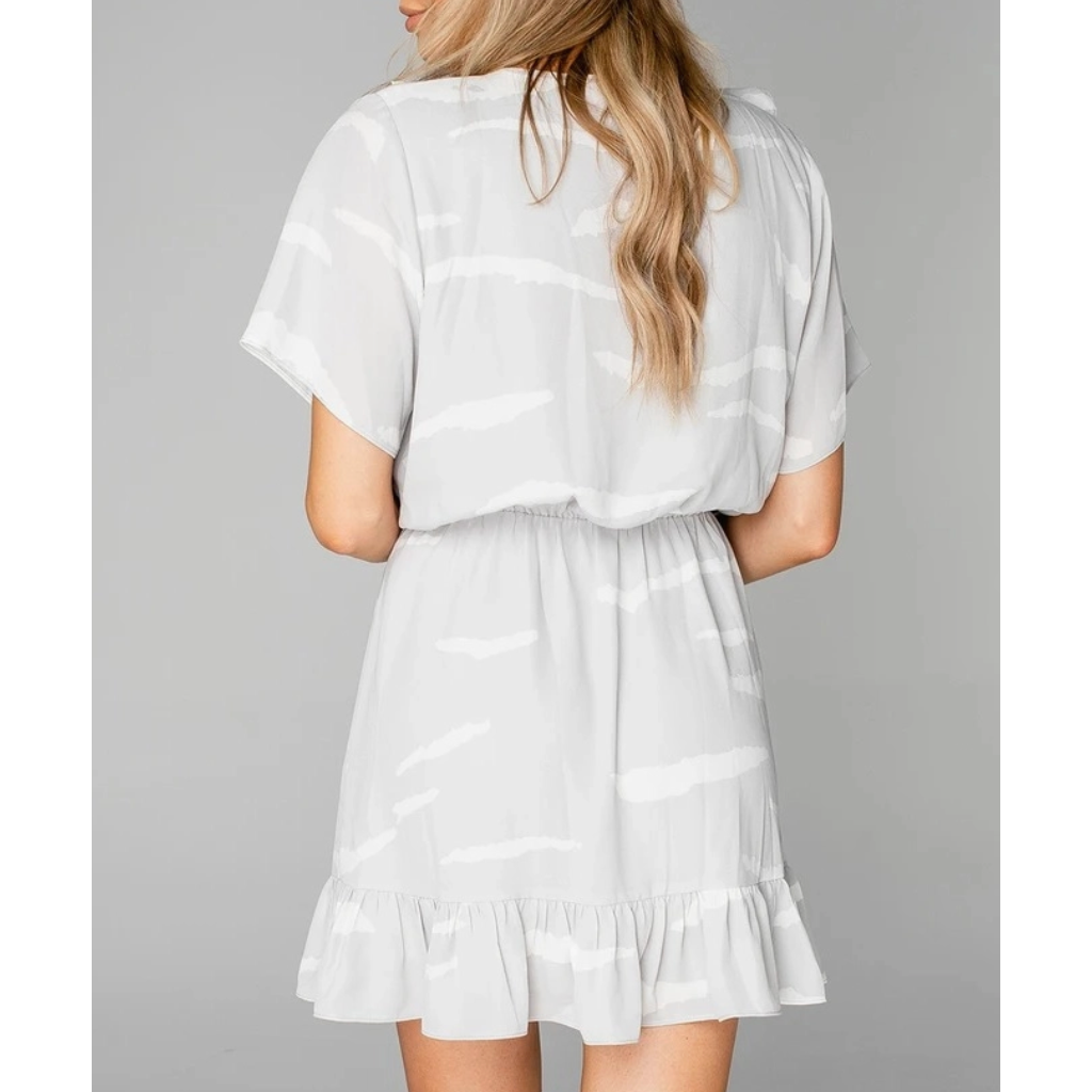 Trixy Grey Zebra Dress