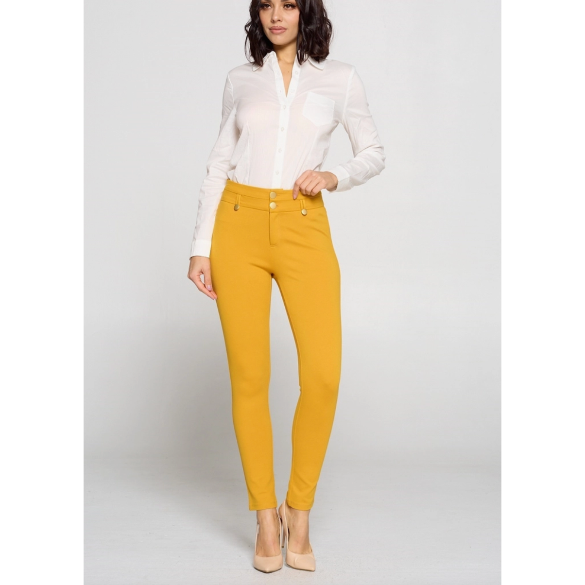 Mustard Looped Pants