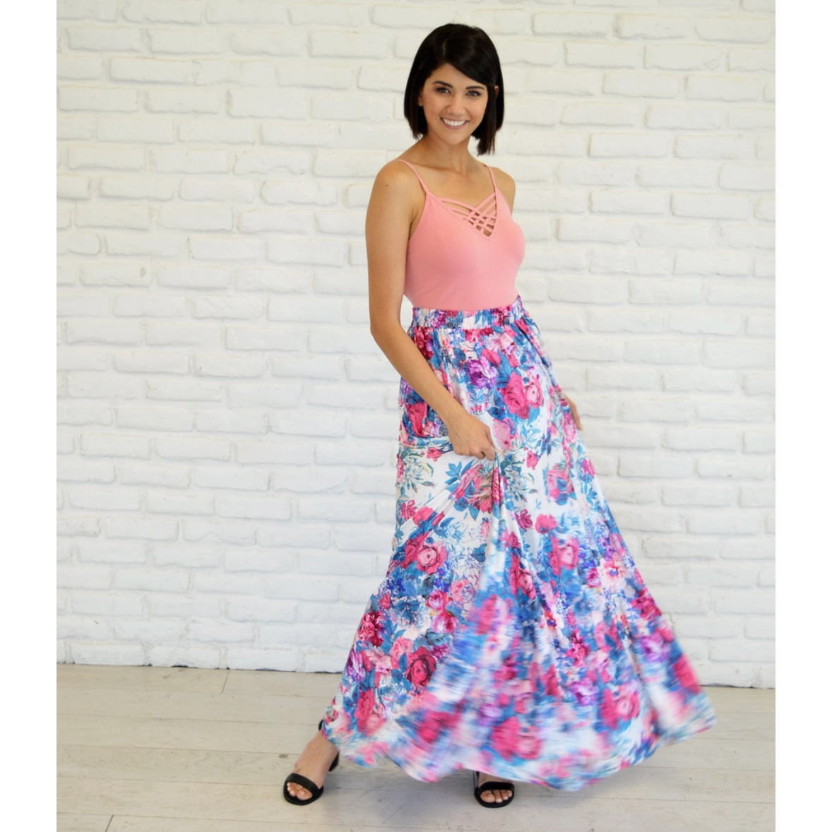 St. Charles Curvy Maxi Skirt