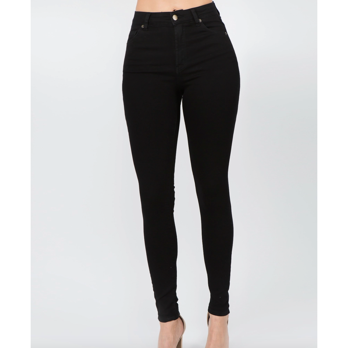 Black Jegging Jeans with Pockets