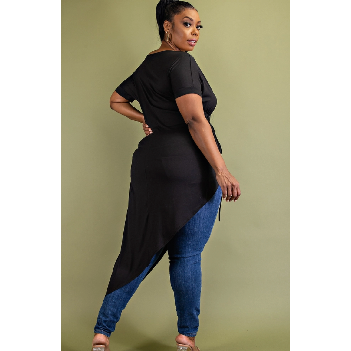 Off The Should Key Hole Curvy Fit Maxi Top