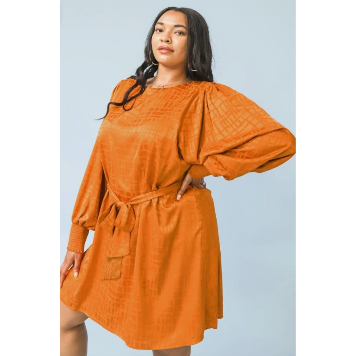 Satin Mini Curvy Fit Dress