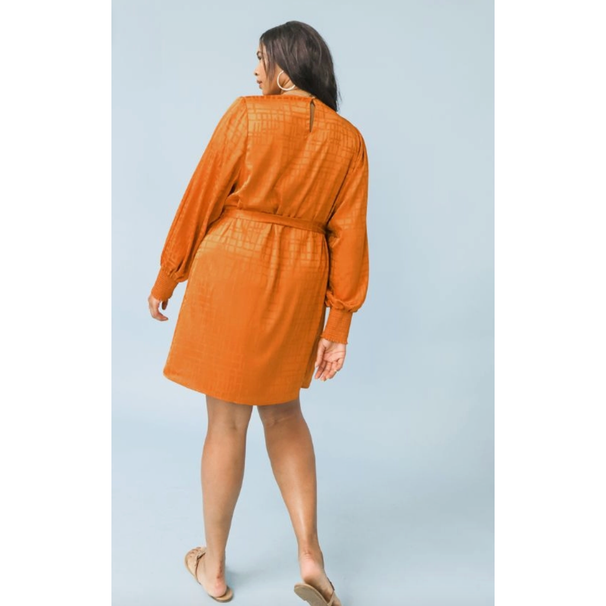 Satin Mini Curvy Fit Dress