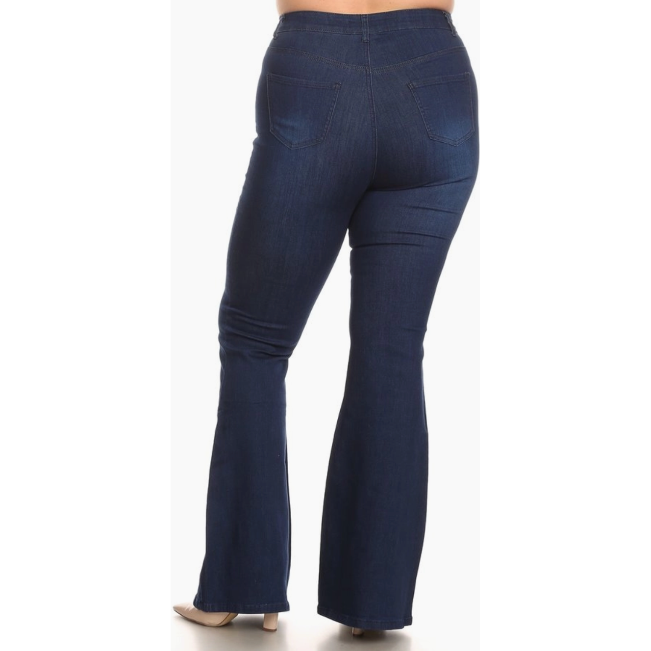 Lilly Curvy Fit High Rise Fitted Bell Bottom Jeans
