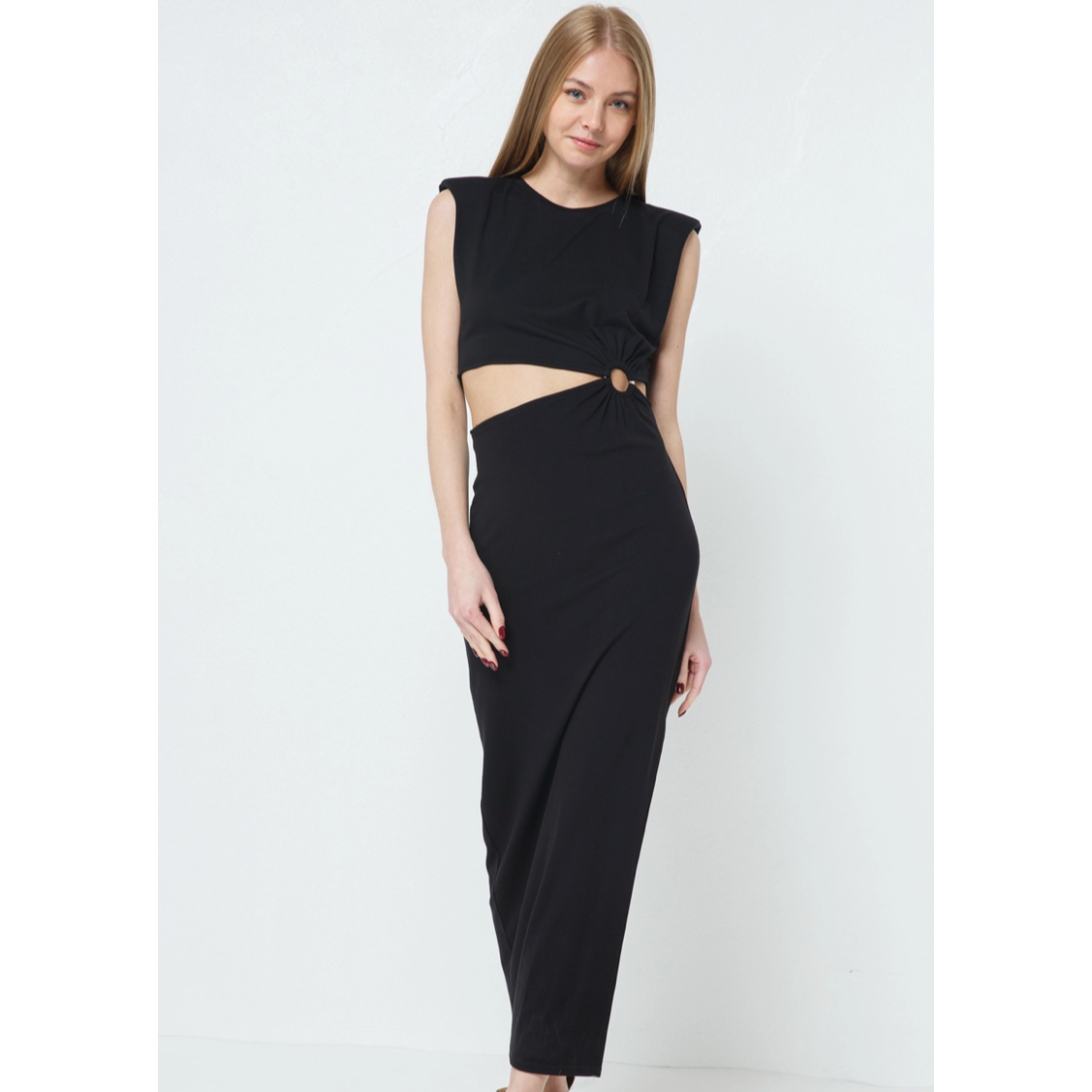Cut Out Black Tie Dress