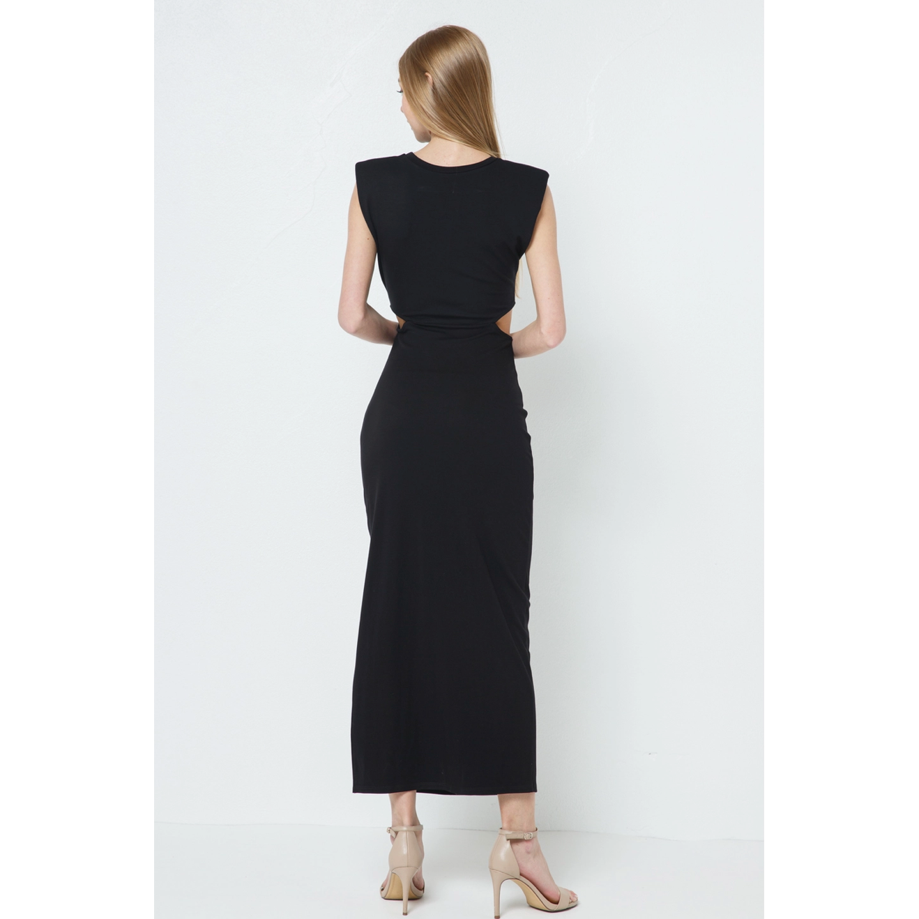 Cut Out Black Tie Dress