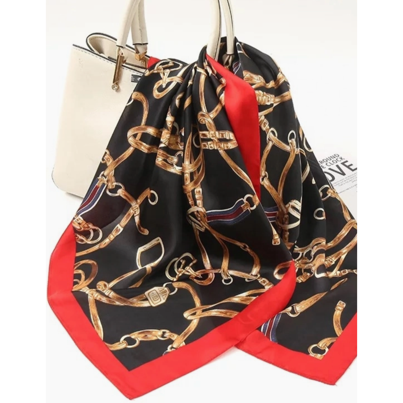 Black English Gear Silk Scarf