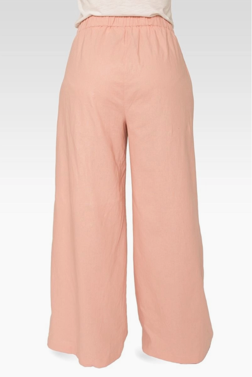 Peach Perfect Curvy Fit Wide Leg Pants