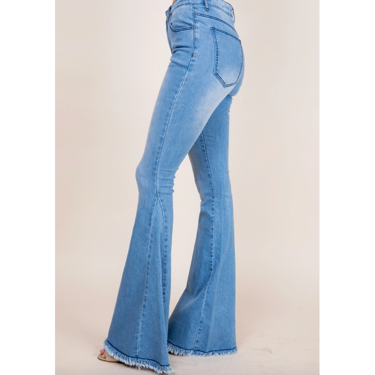 Light Wash Super Flare Bellbottom Jeans
