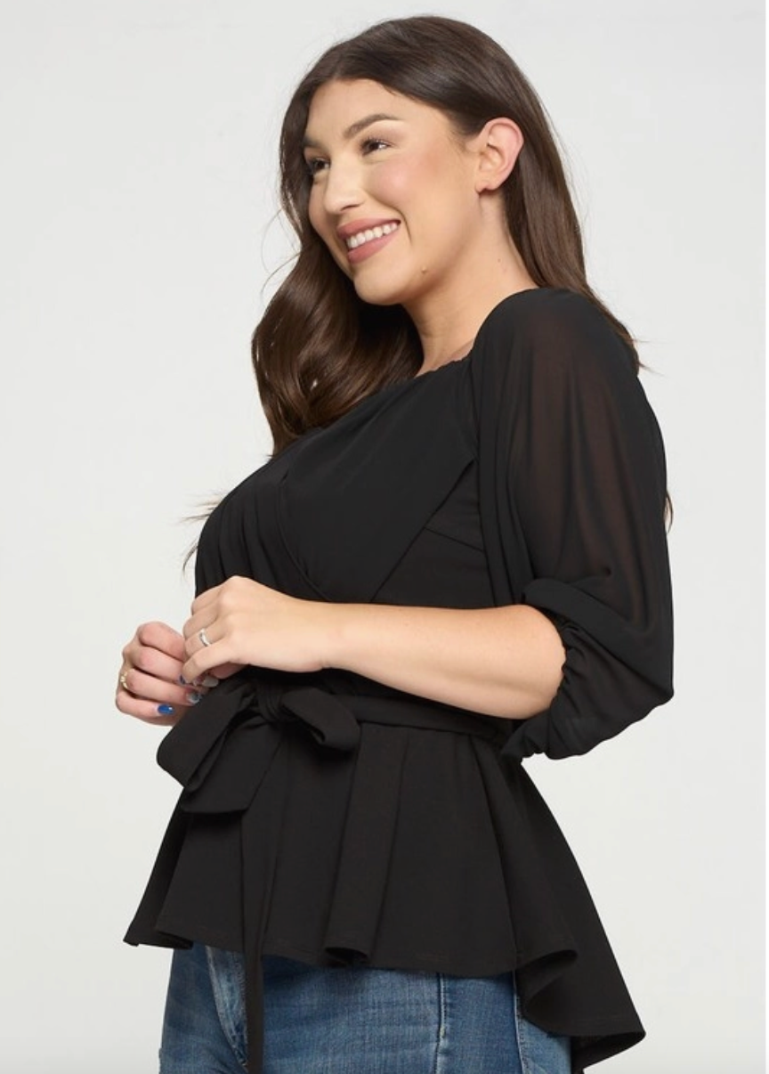 Sweetheart Curvy Fit Blouse