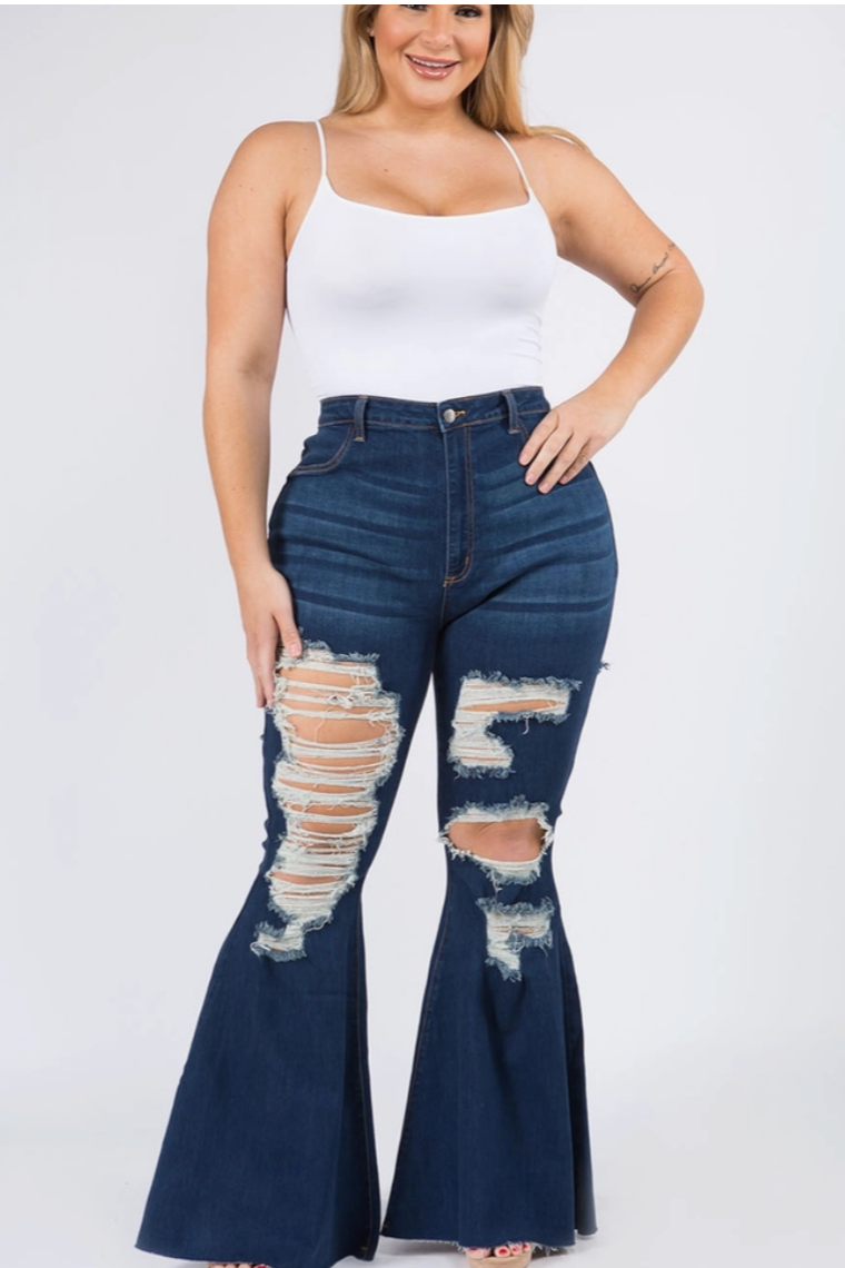 Lauren Curvy Fit Super Flare Jeans