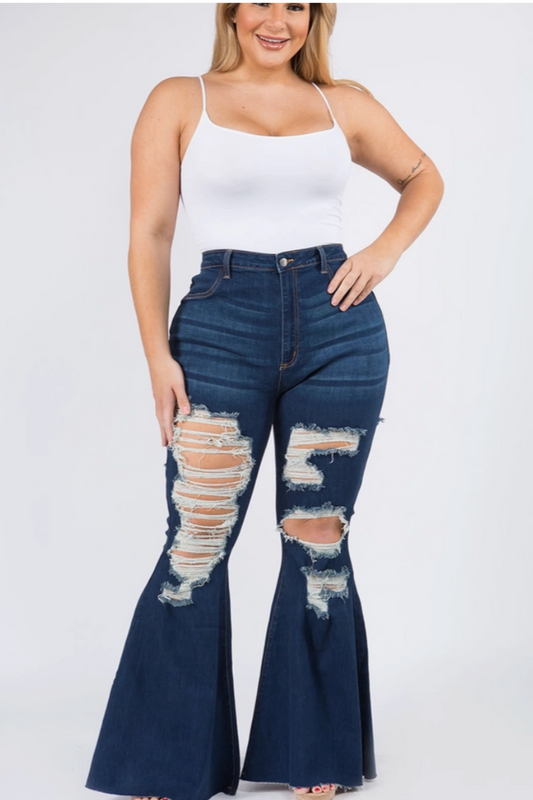 Lauren Curvy Fit Super Flare Jeans