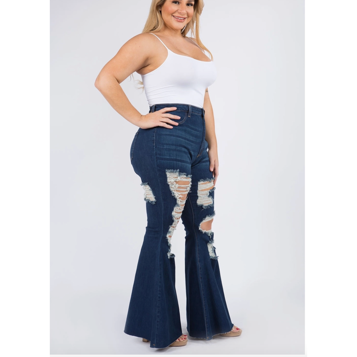 Lauren Curvy Fit Super Flare Jeans