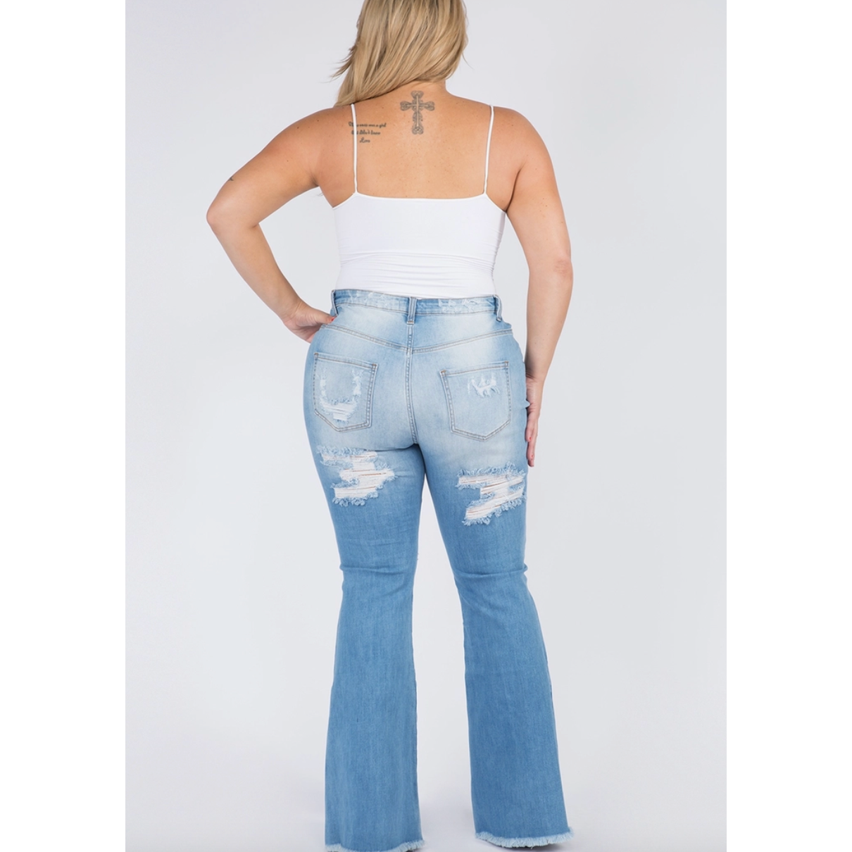 Lindsay Curvy Fit Super Stretch Lite Wash Jeans