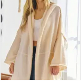 Beige Oversize Cardigan