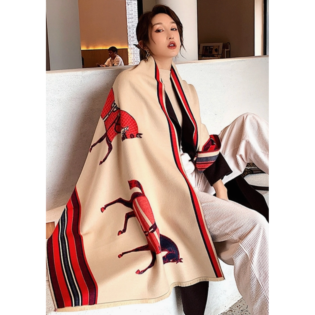 Horses Shawl Scarf