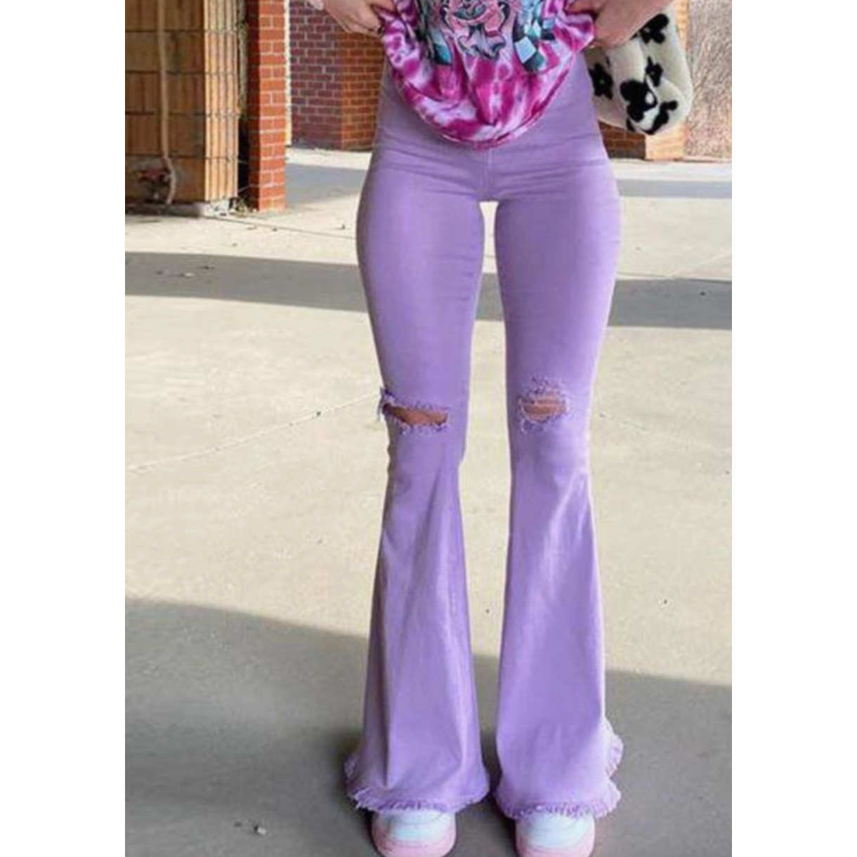 Purple Power Denim Bell Bottoms