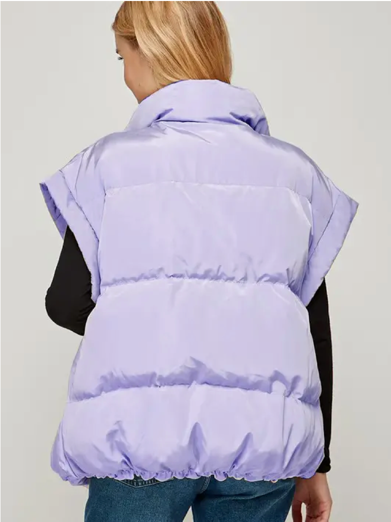 Lilac Puffer Vest