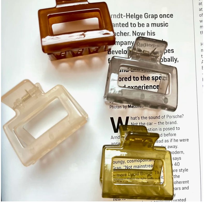 Small Square Hair Claw Clip