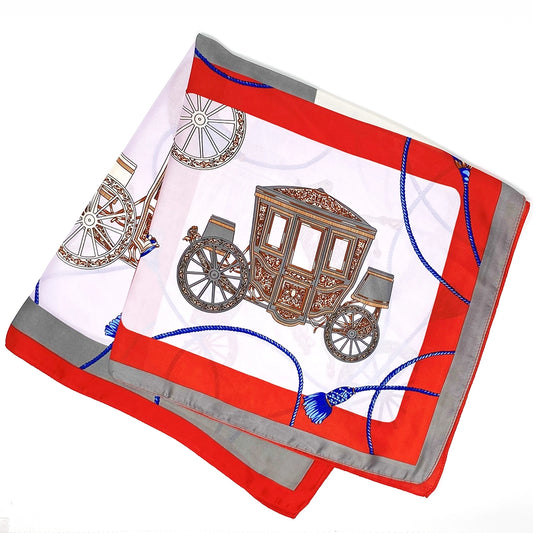 Vintage Carriage Equestrian Style Scarf
