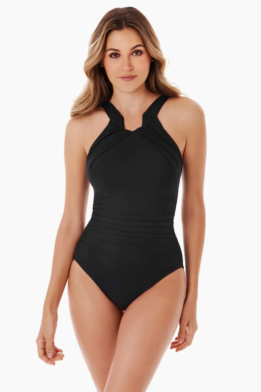 Miraclesuit Rock Solid Aphrodite One Piece Swimsuit Black