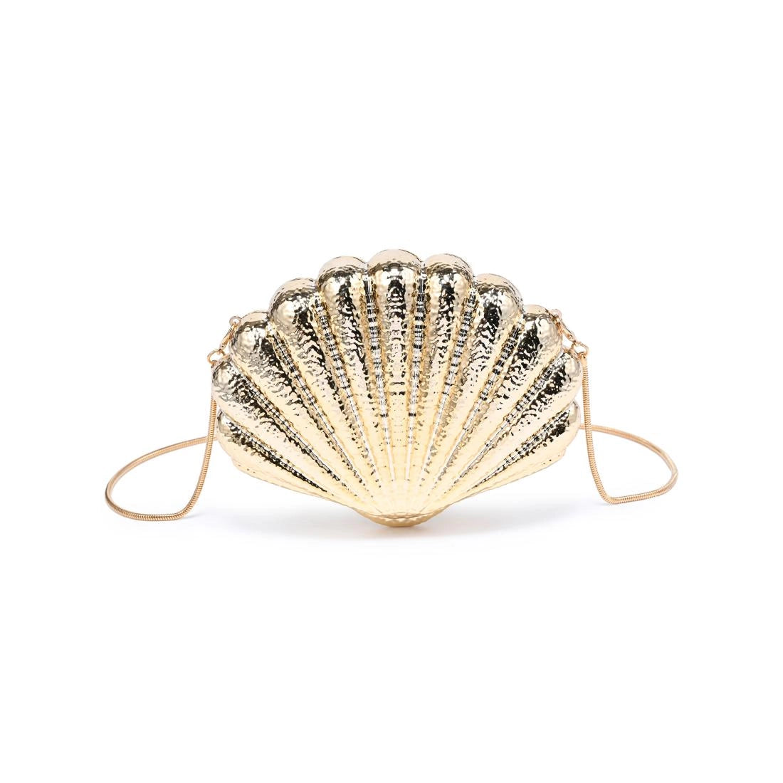 Gold Shell Clutch