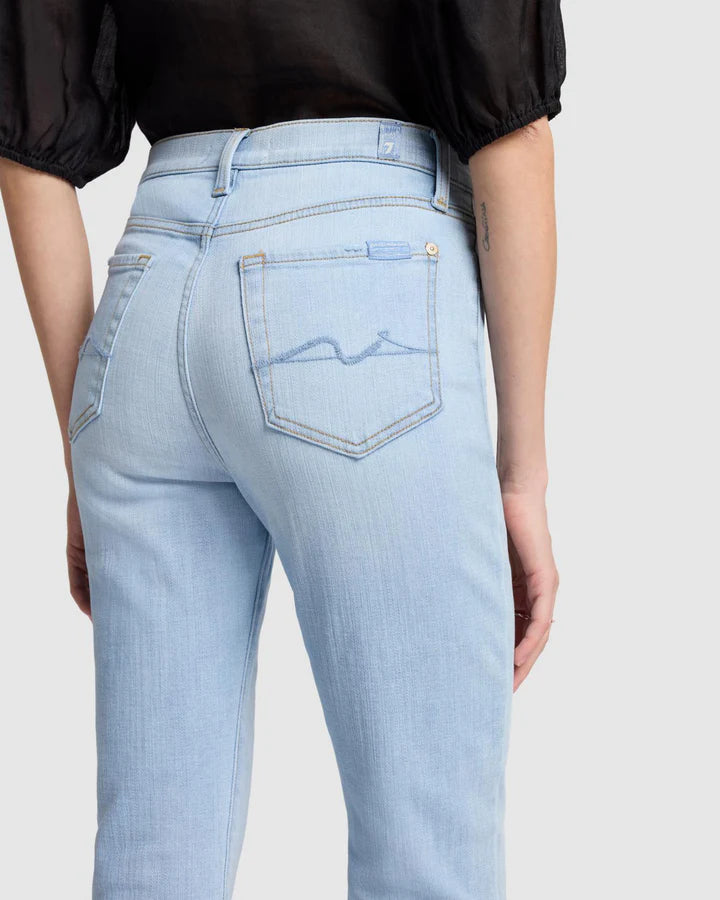 7 For All Mankind Broken Twill High Waist Slim Kick Jeans