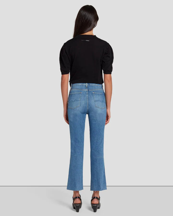 7 For All Mankind Slim Illusion High Waist Slim Kick Jeans